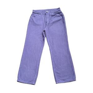 Ragged Jeans Mens 34 Purple Corduroy Pants Straight Leg Casual Cotton 29" Inseam